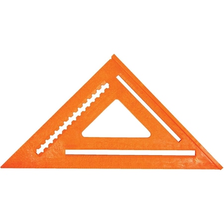 Johnson Level 7 In. Plastic Structo-Cast Rafter Square RAS-70B-ORAN